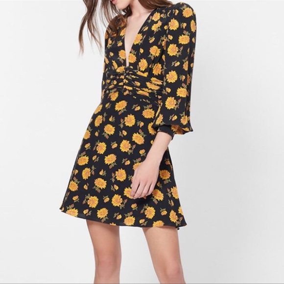 NWOT Veronica Beard Marion Silk Long Black Sleeve Dress 0 2 - Picture 9 of 15